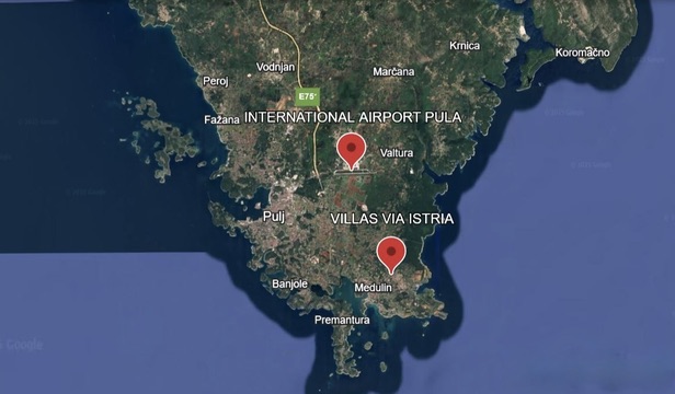 Location in Istria